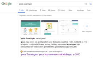 wat is een featured snippet