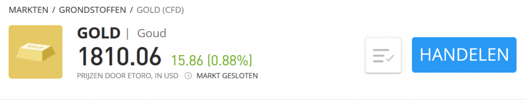 geld investeren in goud