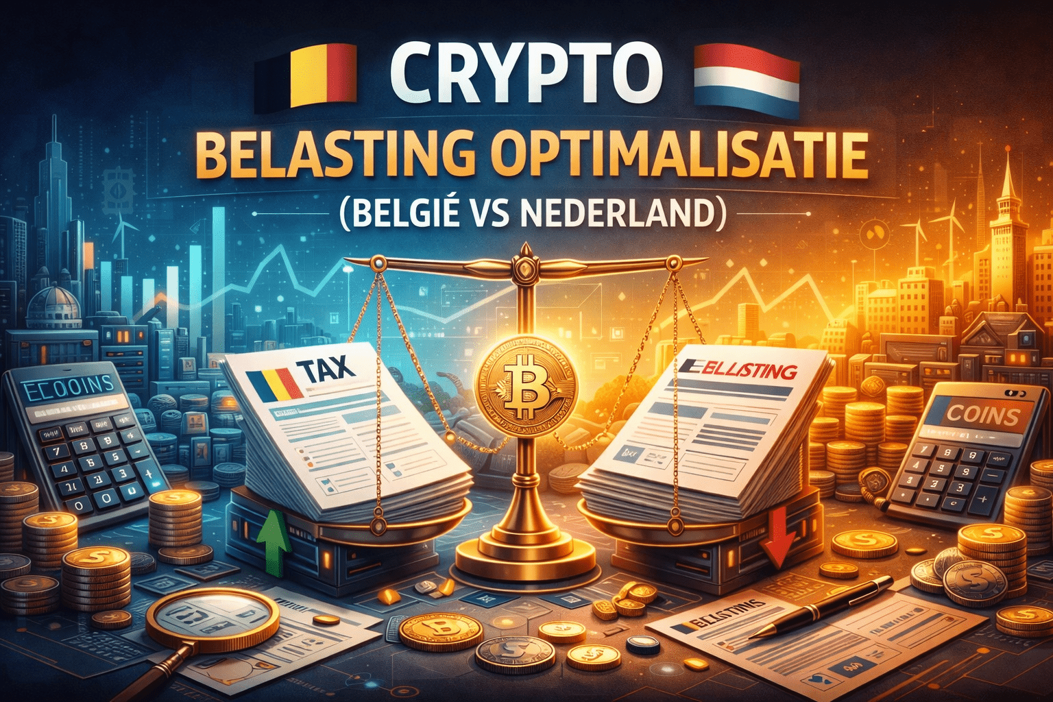Crypto belasting optimalisatie (België vs Nederland)