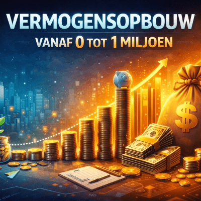 Vermogensopbouw vanaf 0 tot 1 miljoen afbeelding