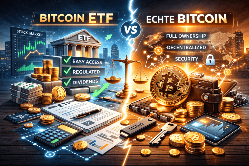 Bitcoin ETF vs echte Bitcoin