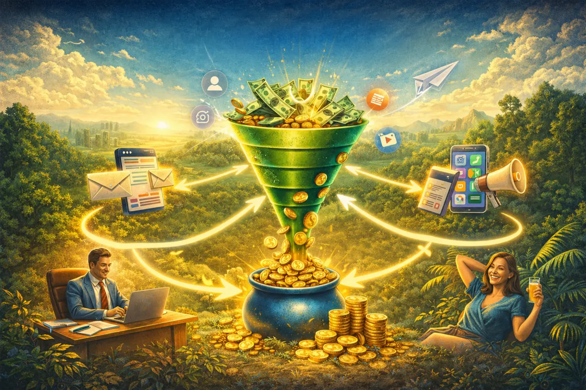 Evergreen funnels bouwen voor passief inkomen