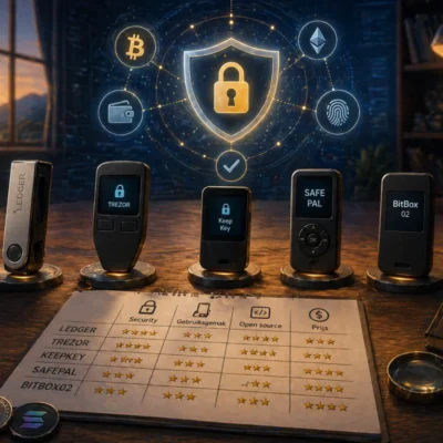 Self custody hardware wallets vergeleken