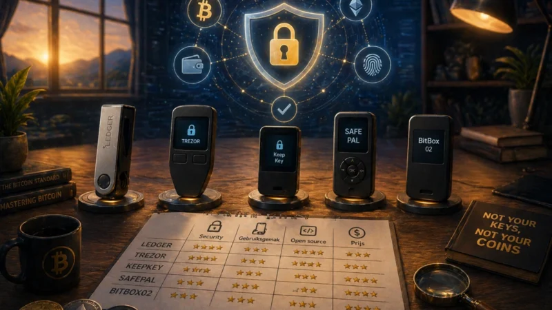 Self custody hardware wallets vergeleken
