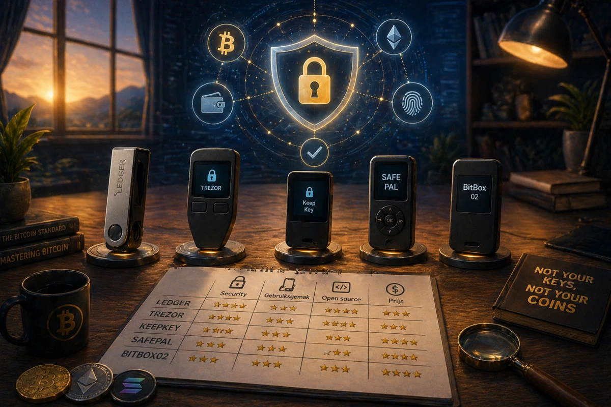 Self custody hardware wallets vergeleken
